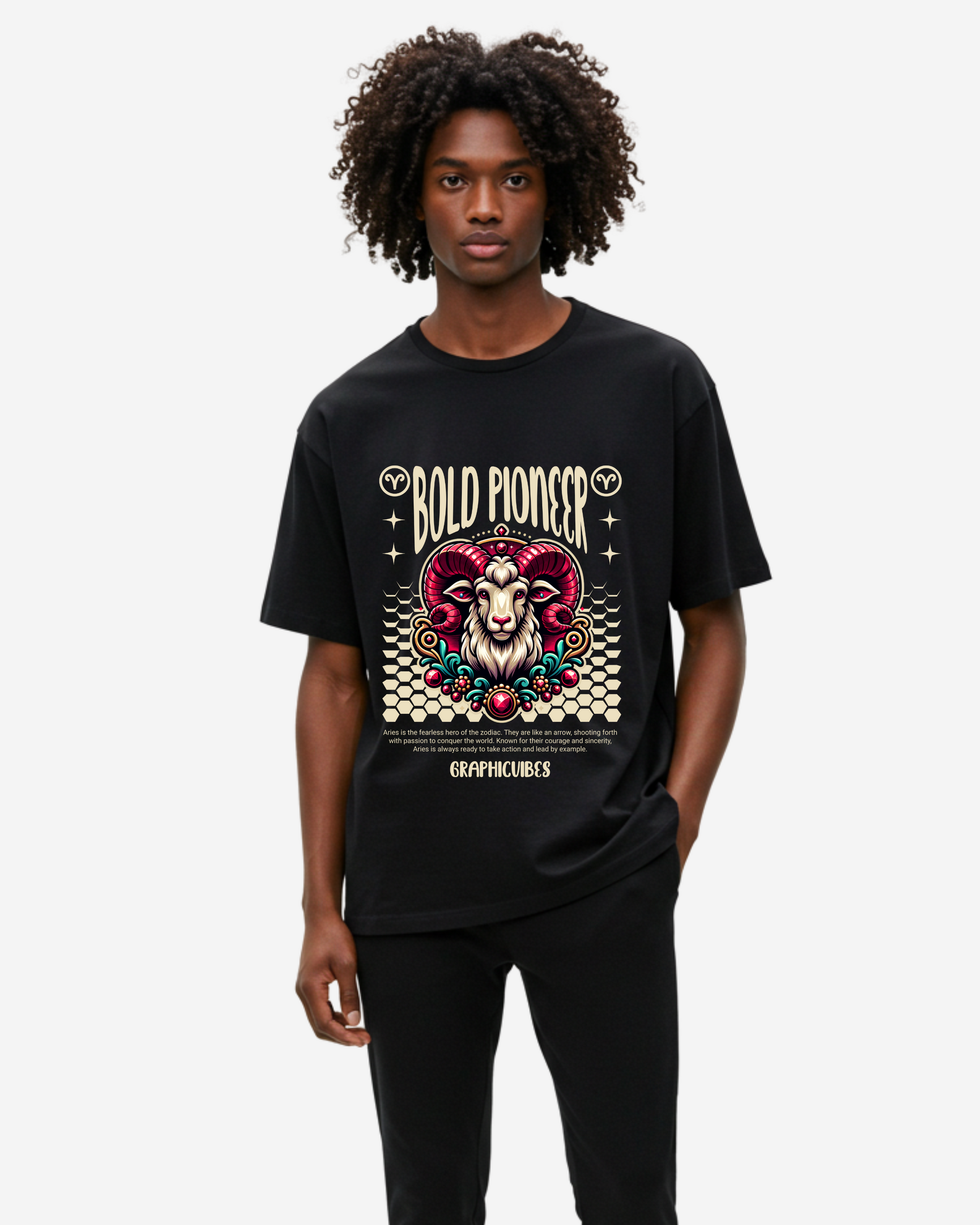 Bold Pioneer Men's Oversized T-Shirt