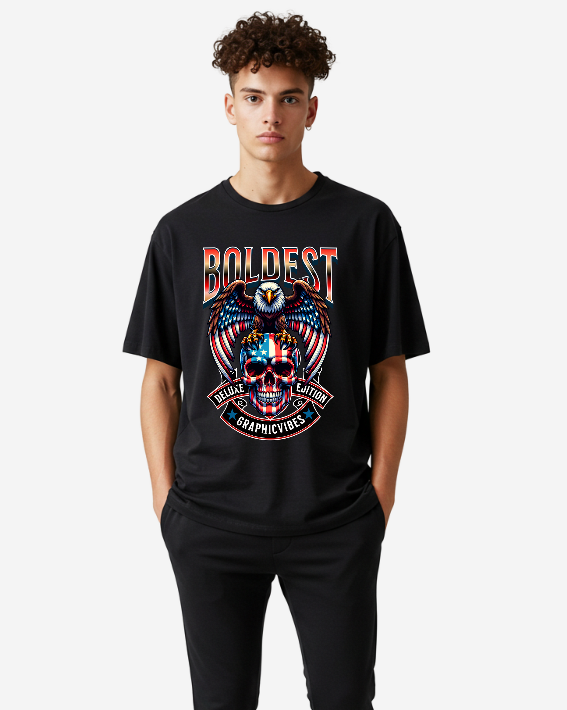Boldest American Men's Oversized T-Shirt