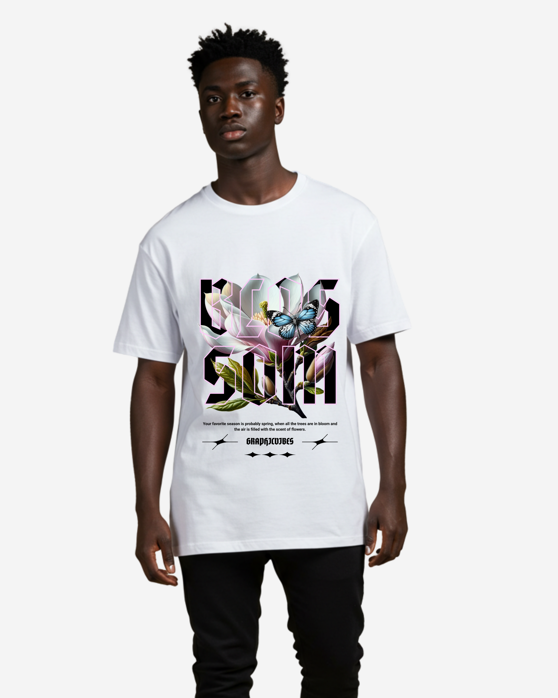Blossom Men's Oversized T-Shirt