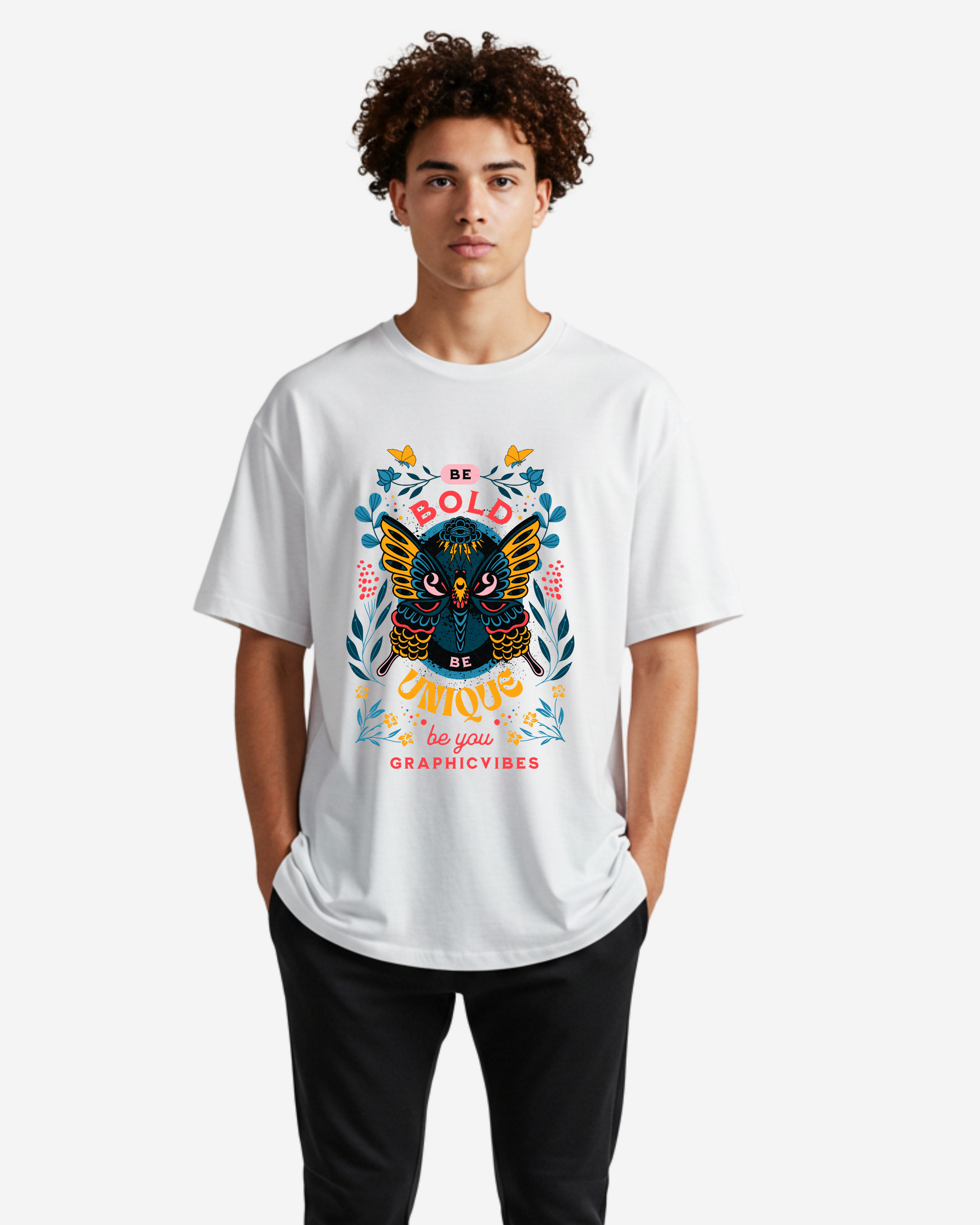 Be Bold Be Unique Men's Oversized T-Shirt