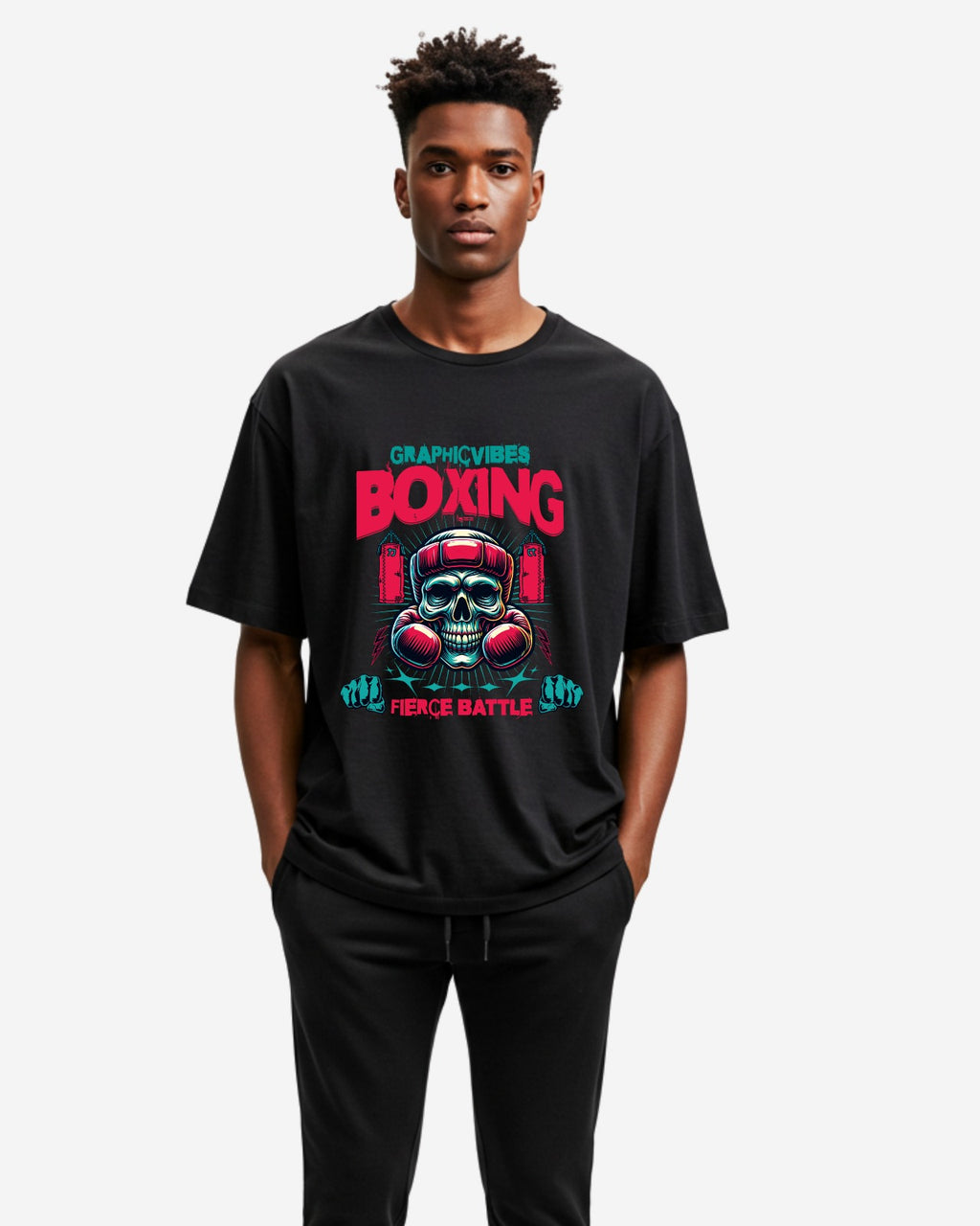 Boxing Men's Oversized T-Shirt